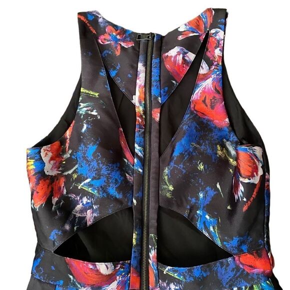 Sachin & Babi Noir High Low Floral Gown 2 - Picture 4 of 6